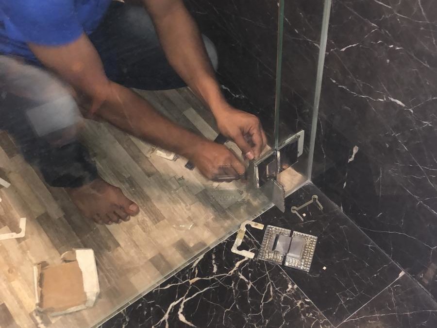 toilet door hinge installation