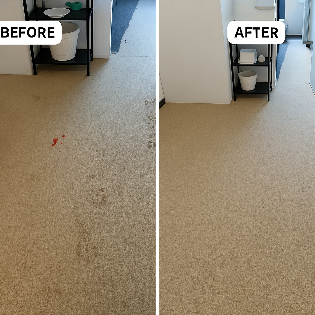 Before and After Carpet Cleaning Results